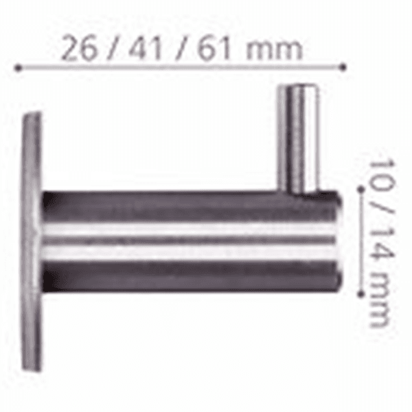 41mm 44410 Series Hook, Brushed Satinless Steel Alt 3 - Image