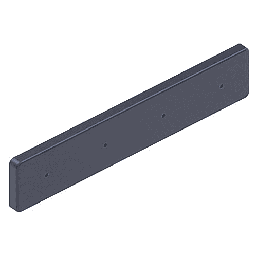 15-3/4" 88947 Series 4 Hook Rack, Anthracite Main - Image