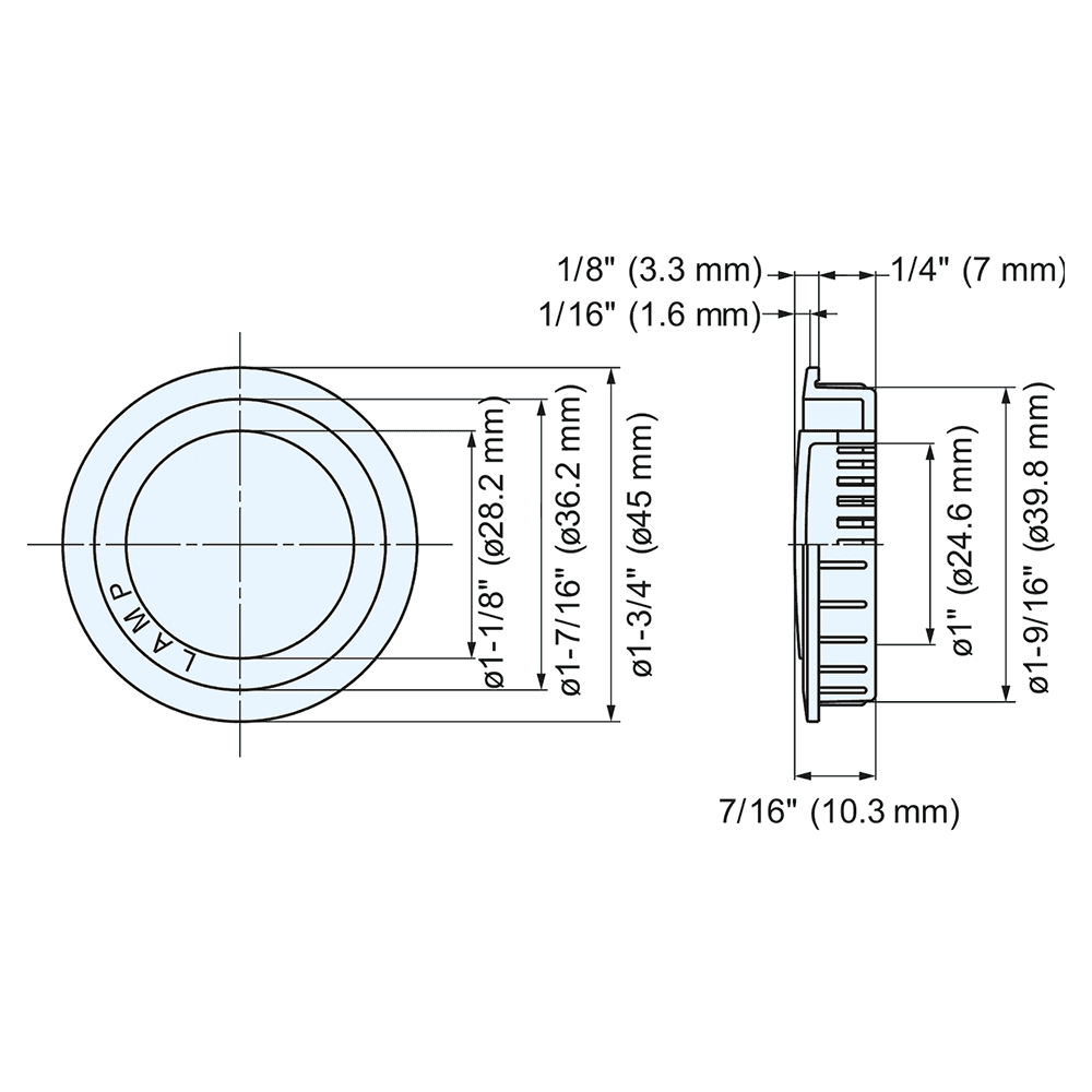 APM-4045 1-3/4" Round Plastic Air Ventilator, Brown Alt 3 - Image
