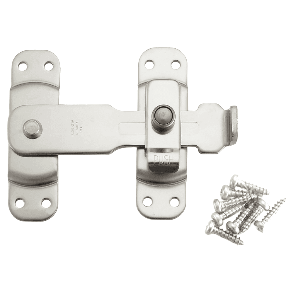 5" Spring Loaded Bar Latch, Polished Stainless Steel Main - Image