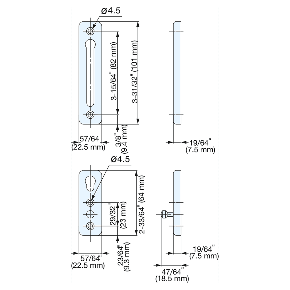 3-31/32" Door Chain, Satin Alt 3 - Image