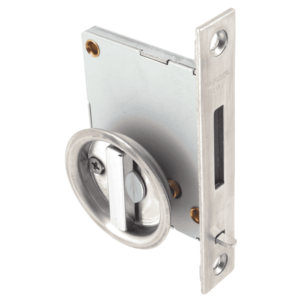 Sliding Door Latch Thumbturn, No Indicator, Satin Alt 1 - Image
