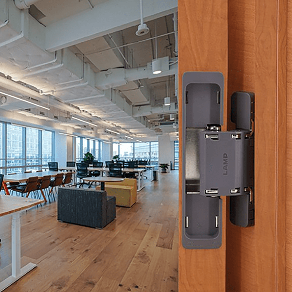 HES2S 3-Way Adjustable Concealed 125° Opening Hinge (Frame-Surface Mount), Dark Grey Alt 8 - Image