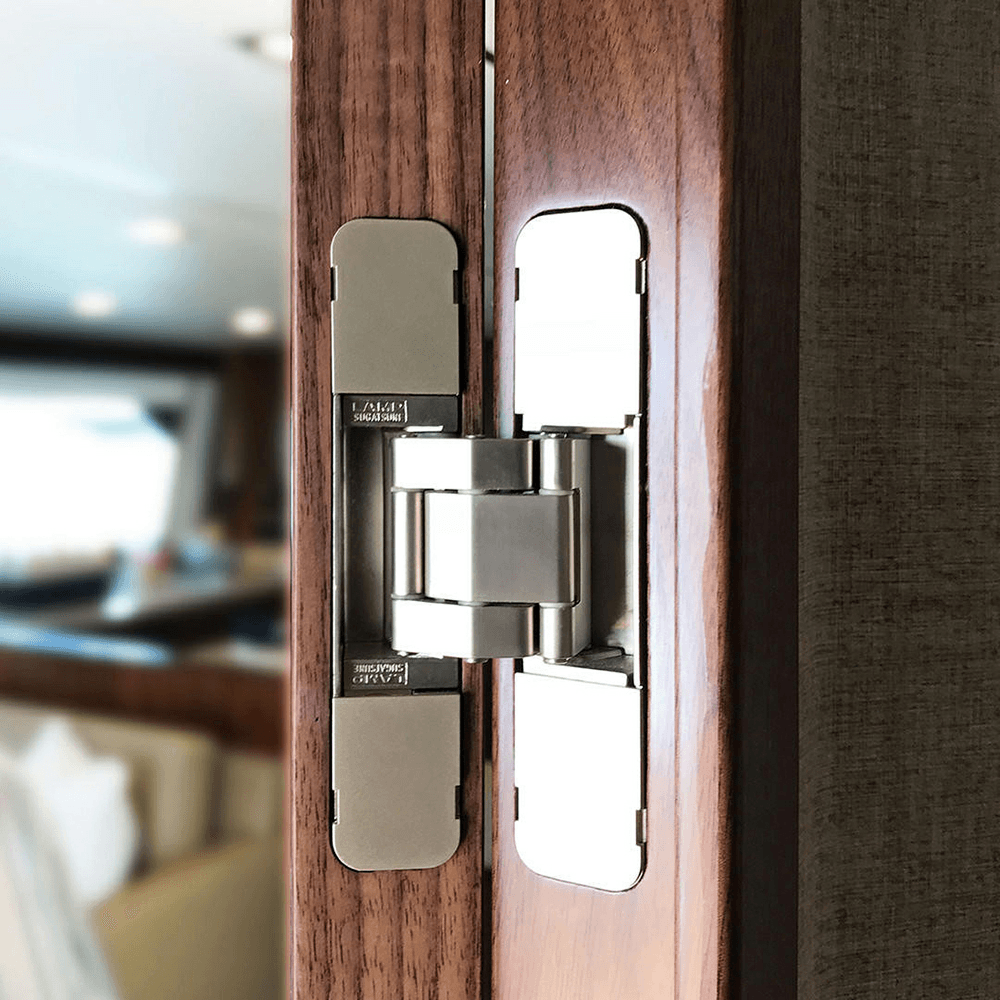 HES3D-120 3-Way Adjustable Concealed Hinge, Black Alt 26 - Image
