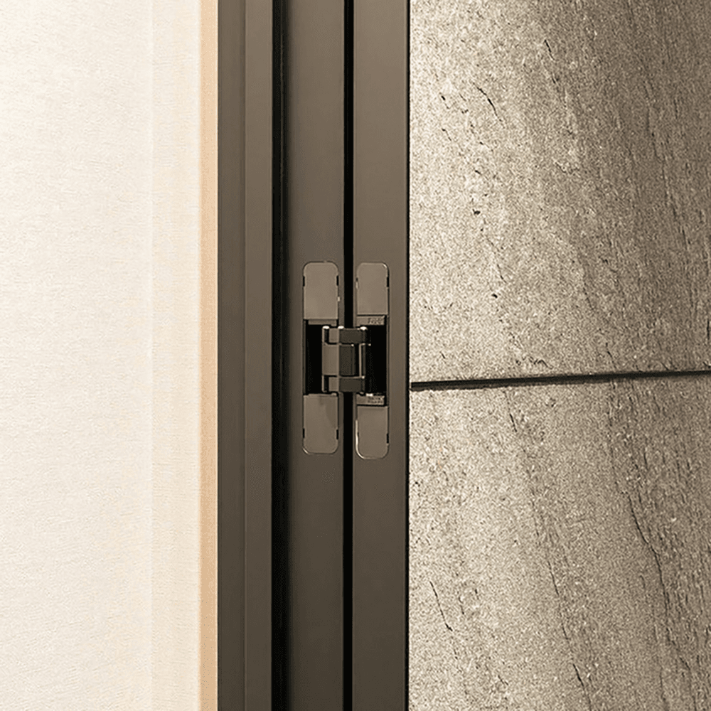 HES3D-120 3-Way Adjustable Concealed Hinge, Dull Nickel Alt 18 - Image