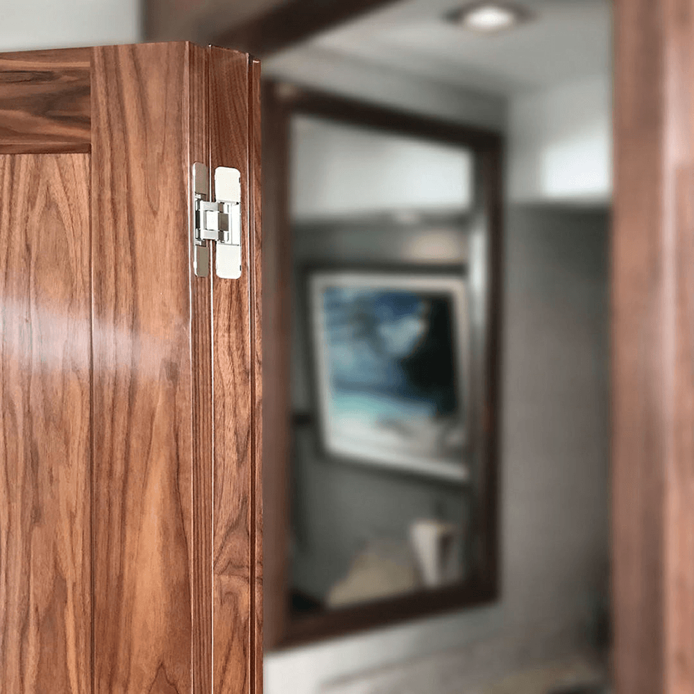 HES3D-120 3-Way Adjustable Concealed Hinge, Dull Nickel Alt 22 - Image