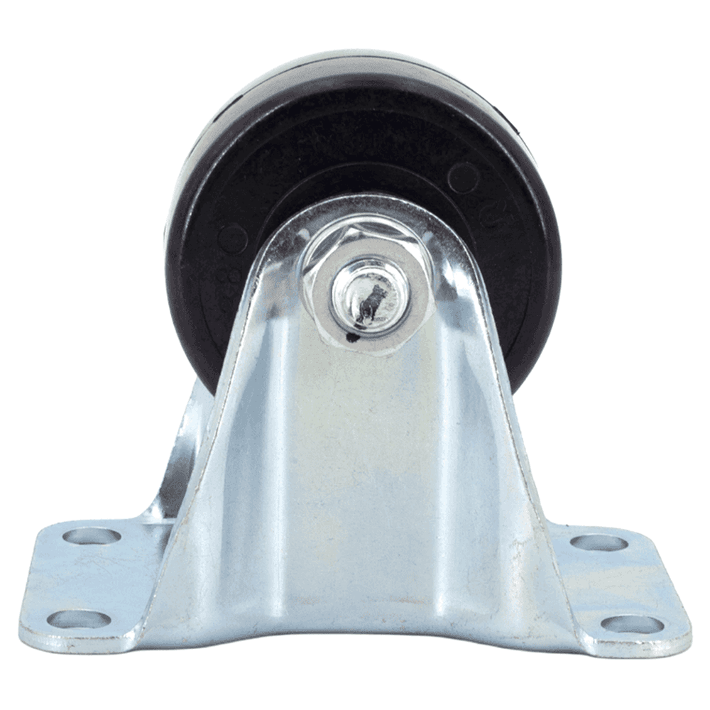 4-3/8" Low Profile Heavy Duty Caster, Clear Zinc Chromate Alt 3 - Image
