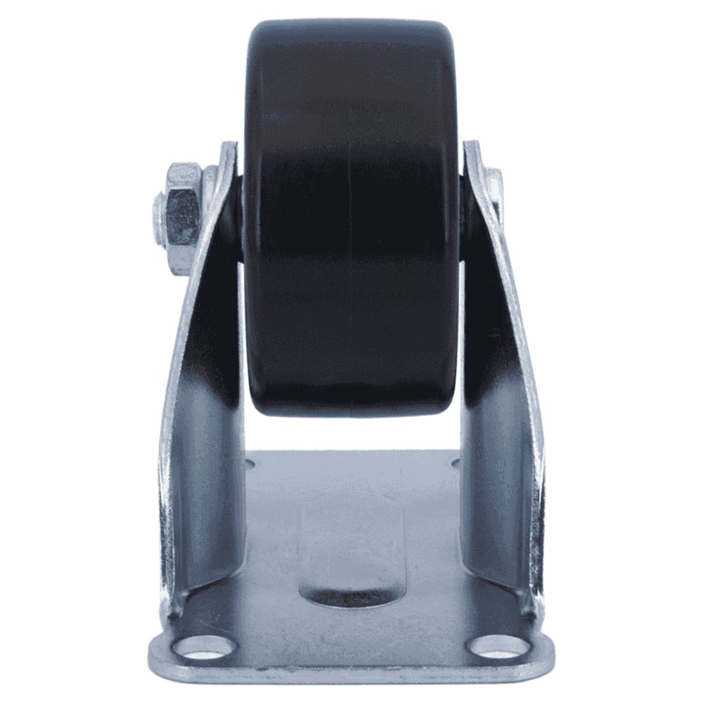 4-13/16" Low Profile Heavy Duty Caster, Clear Zinc Chromate Alt 2 - Image