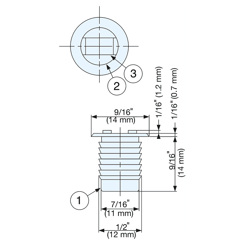 12mm Magnet Catch, Black Main - Image