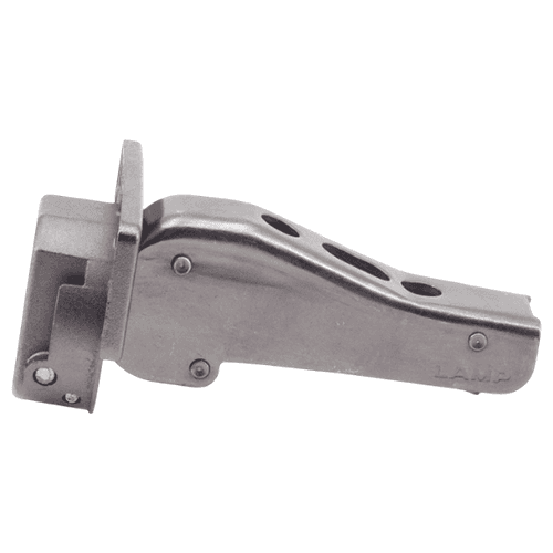 93° Opening Standard Euro Hinge, Self Closing, 5/8" Overlay, Black Nicke, Screw-On Alt 4 - Image