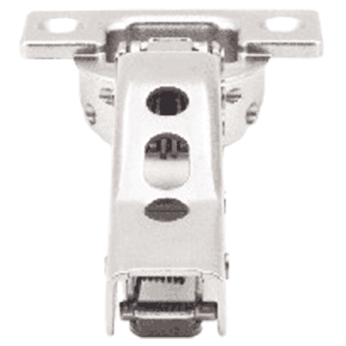 93° Opening Standard Euro Hinge, Self Closing, 5/8" Overlay, Nickel, Screw-On Alt 7 - Image