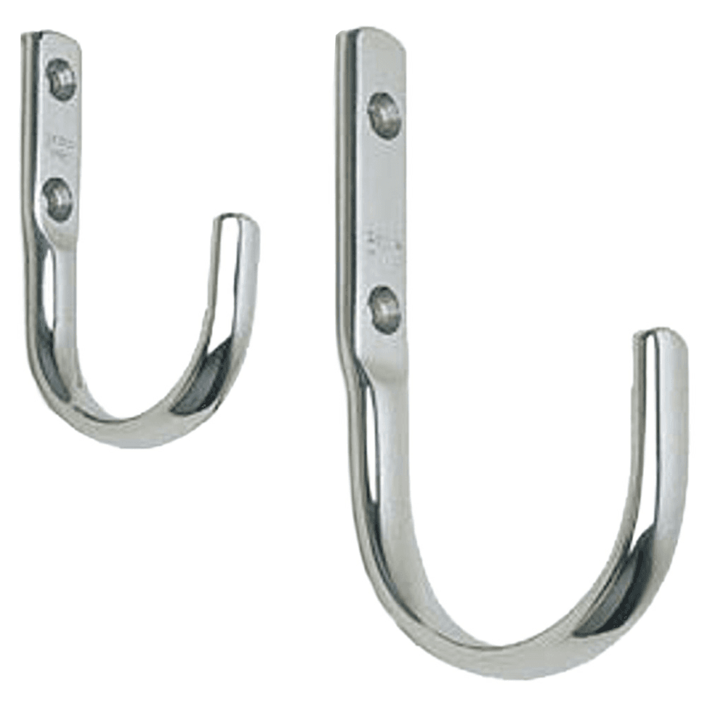 200mm Stainless Steel J-Hook, Mirror Alt 2 - Image