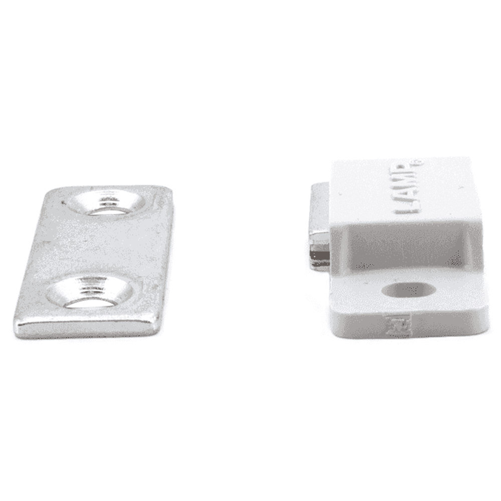 25mm Mini Magnetic Catch/Strike, White Alt 2 - Image
