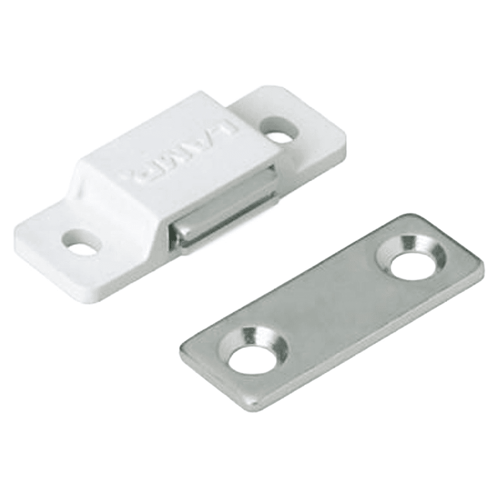 25mm Mini Magnetic Catch/Strike, White Alt 3 - Image