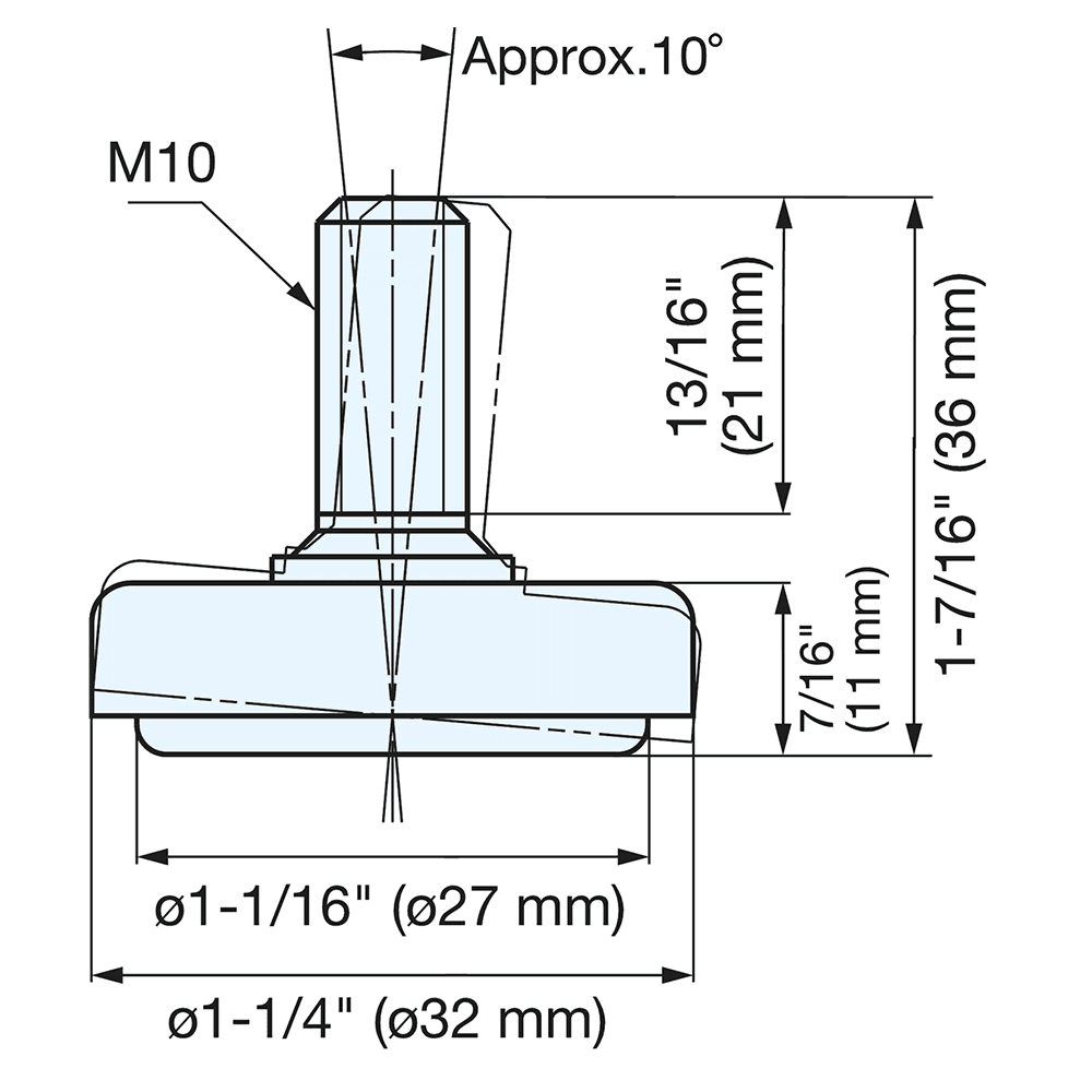 36mm Leveling Glide, Satin Alt 4 - Image