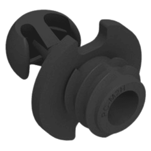 Self Tapping Male Heavy Duty Panel Clip, Black Alt 1 - Image