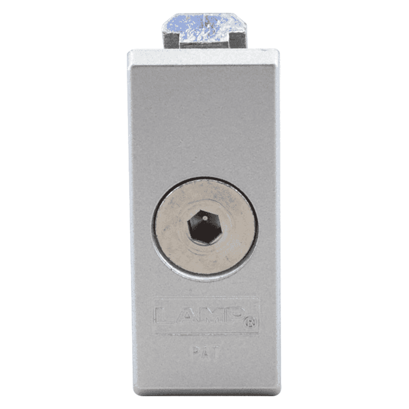 50mm Corner Connector, Silver Main - Image