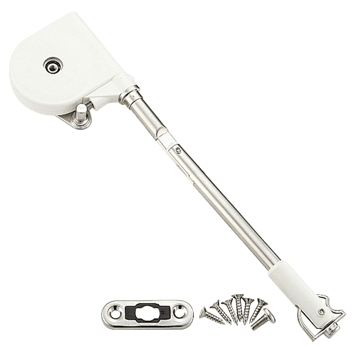 90˚ Soft-Down Lid Stay, White - Main Image