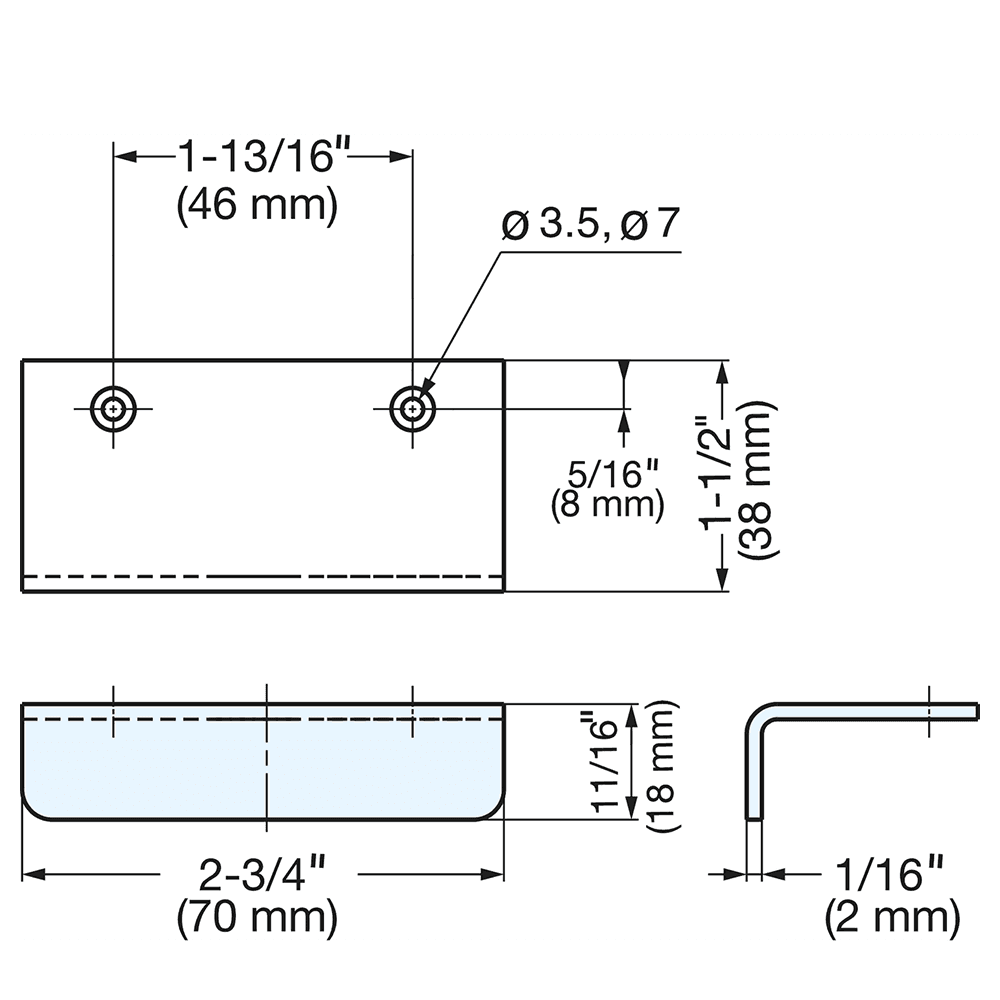SN-70 46mm Edge Pull, Black Alt 3 - Image