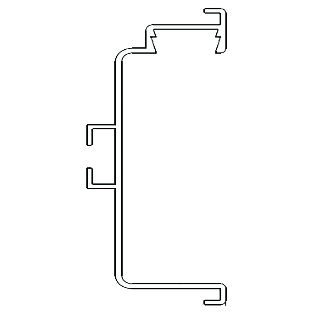 Gola 4.1m 8007 Horizontal C Channel Profile LED, Stainless Steel Alt 1 - Image