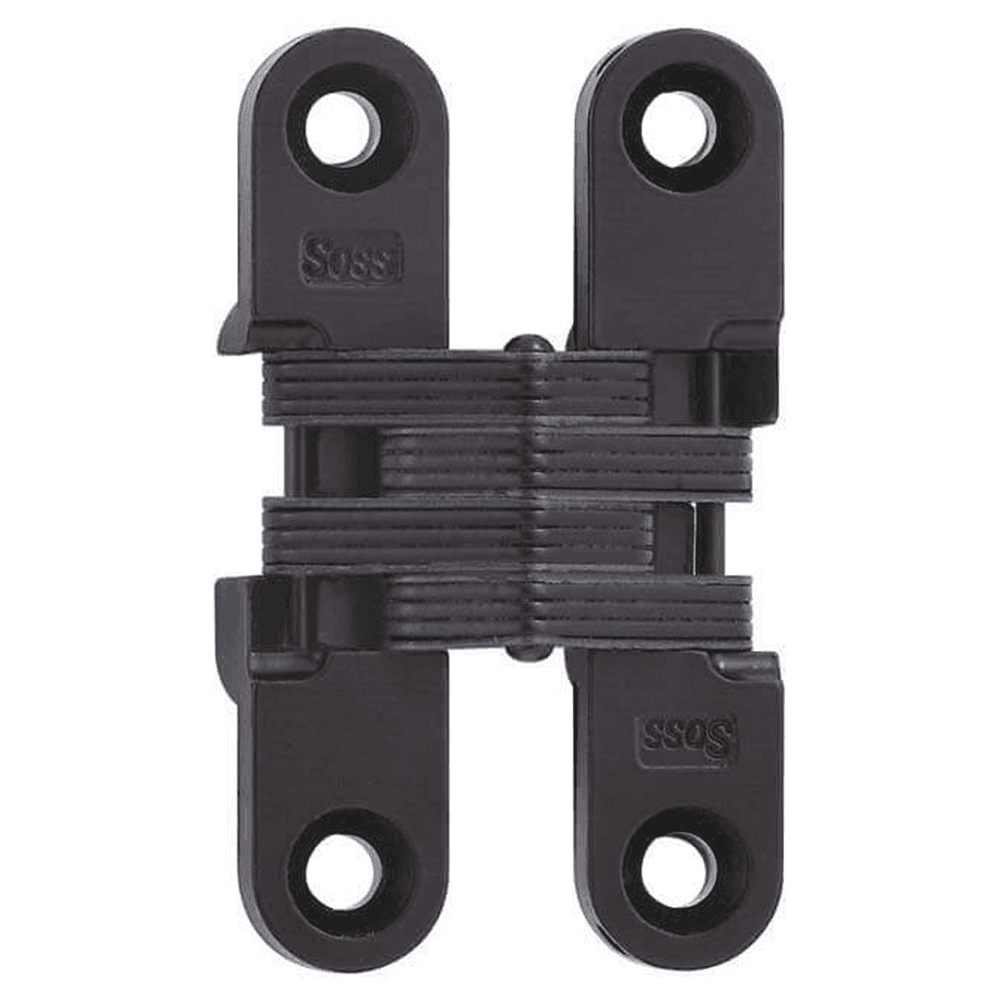 3/4" 204 Invisible 180° Opening Hinge, Black E-Coat Main - Image