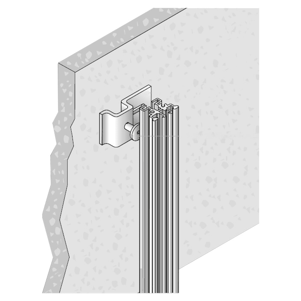 55.7mm Edge Holder for End Panel Alt 1 - Image