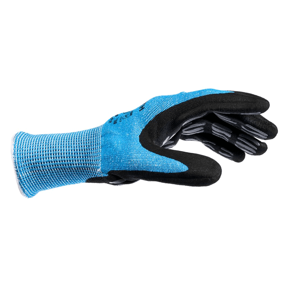 13-Gauge HPPE/Glass Fiber Liner with Nitrile Tiger Grip