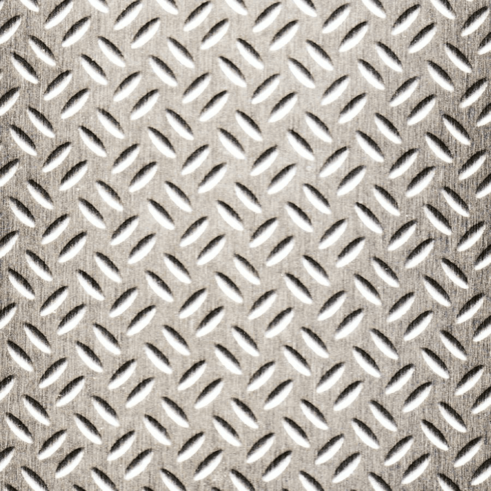 ATI Decorative Laminates Laminate, Color 924 GEK Brushed Aluminum Diamond Plate, 96" x 48"