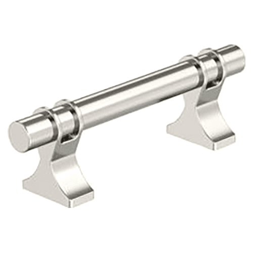 3" Davenport Cabinet Pull, Polished Nickel