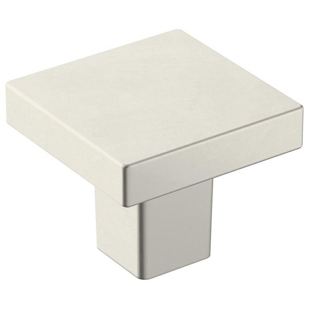 1-3/16" Monument Square Knob, Satin Nickel Finish
