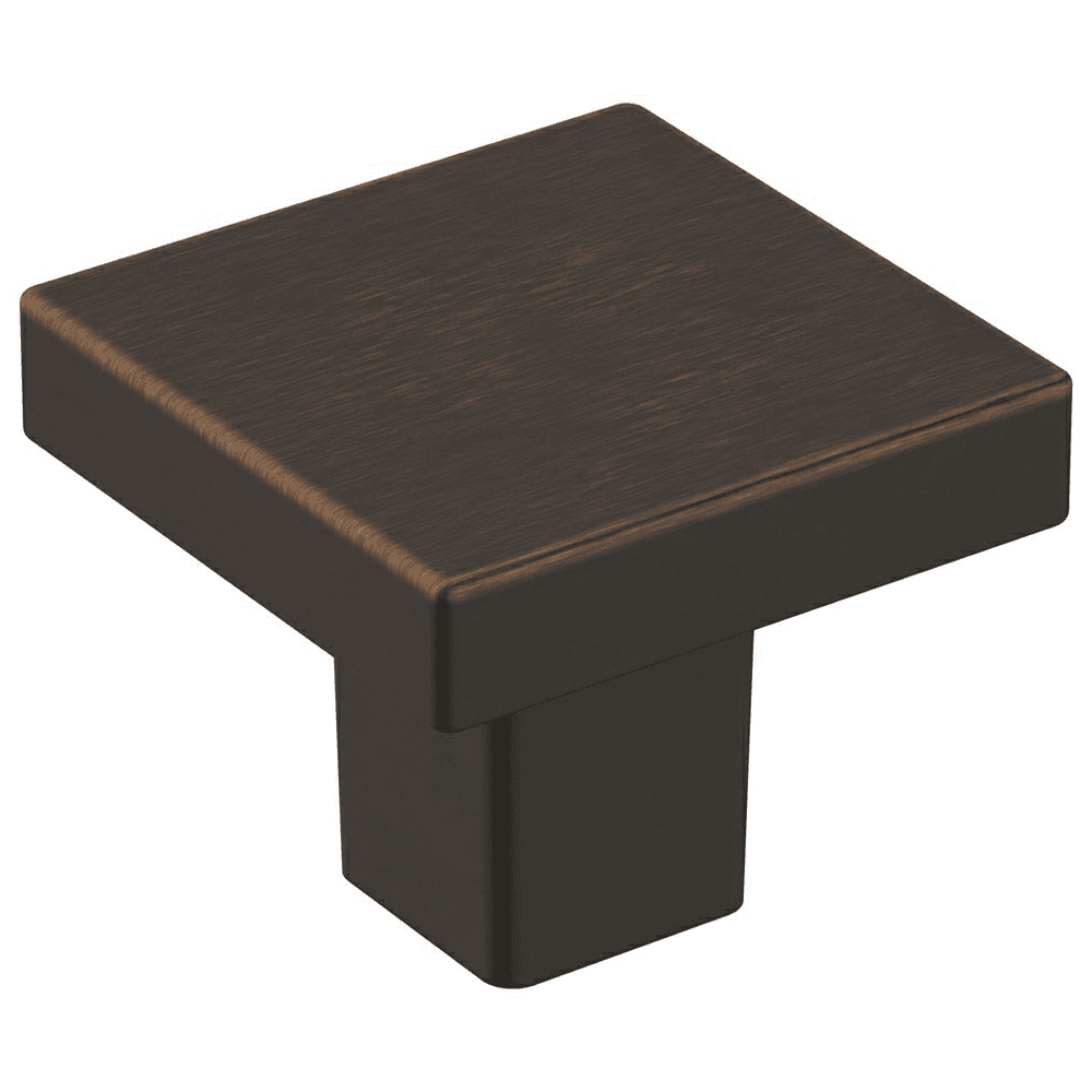 1-3/16" Monument Square Knob, Oil-Rubbed Bronze Finish