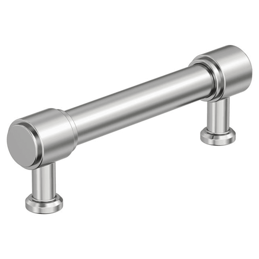 96mm Faircrest Cabinet Pull, Polished Chrome