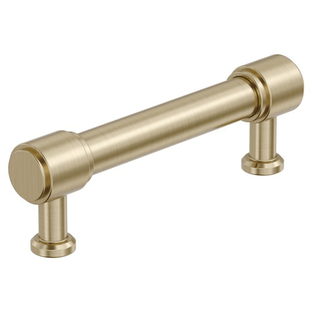 96mm Faircrest Cabinet Pull, Golden Champagne