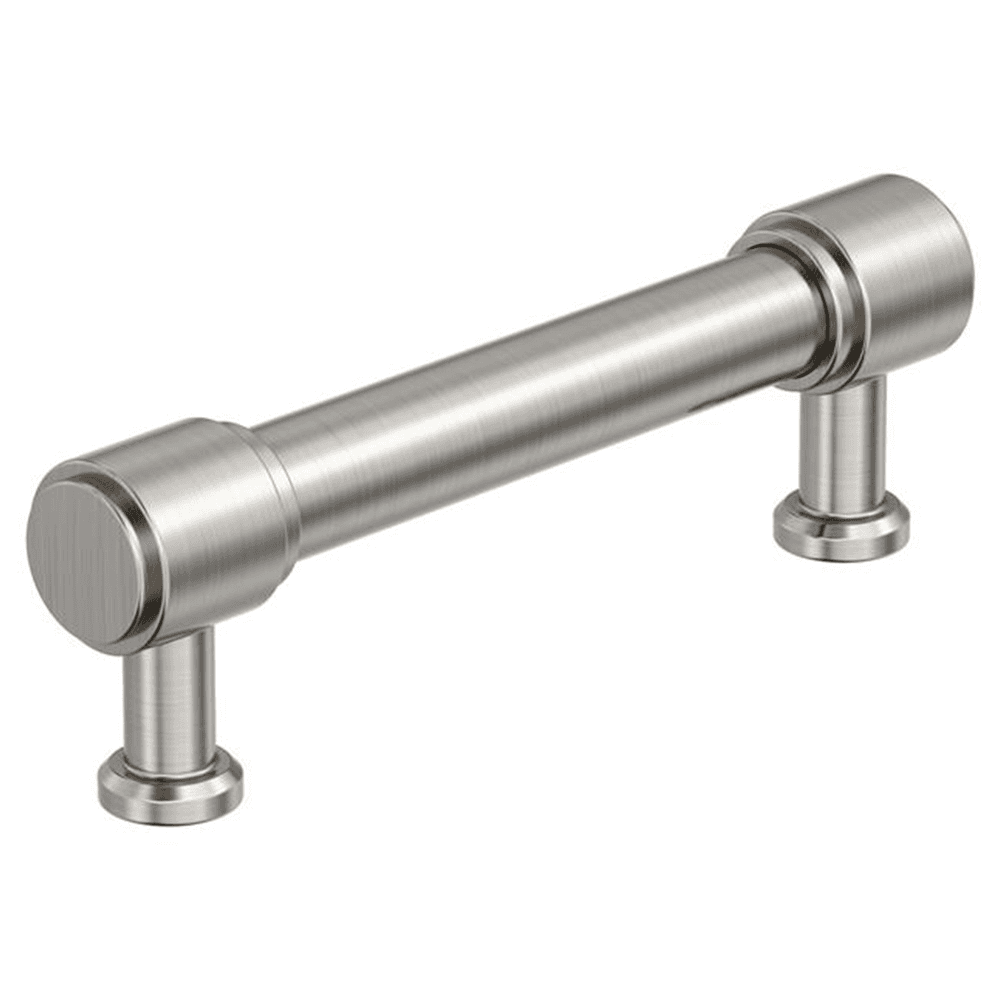 96mm Faircrest Cabinet Pull, Satin Nickel
