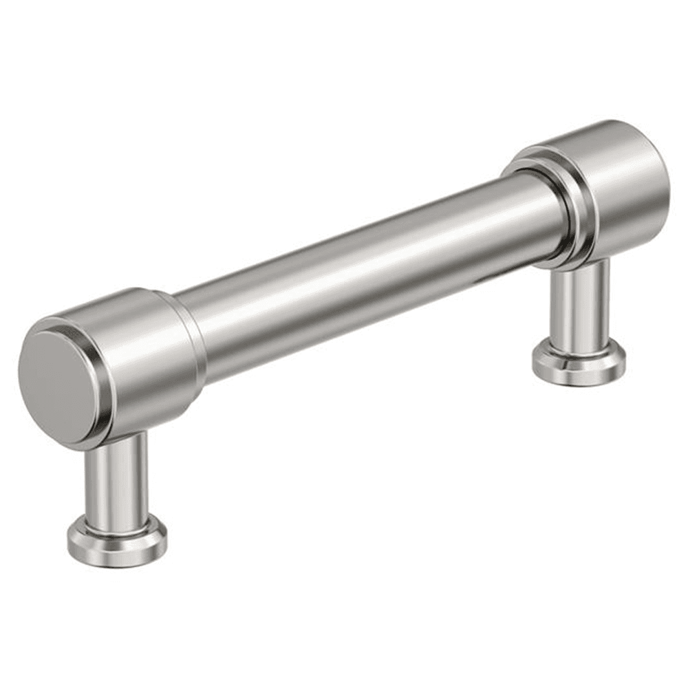 96mm Faircrest Cabinet Pull, Polished Nickel