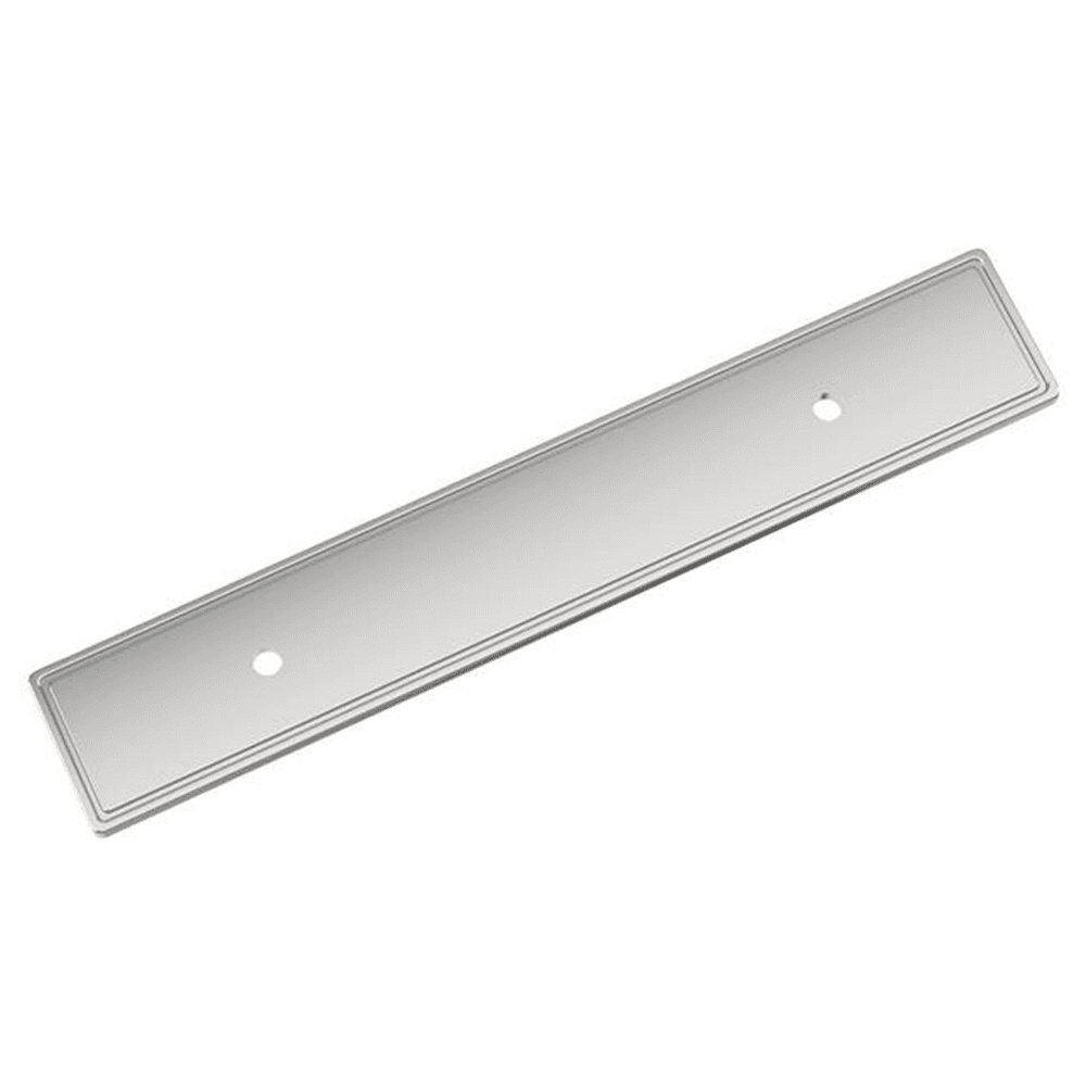 3-3/4" Thoreau Pull Backplate, Polished Chrome