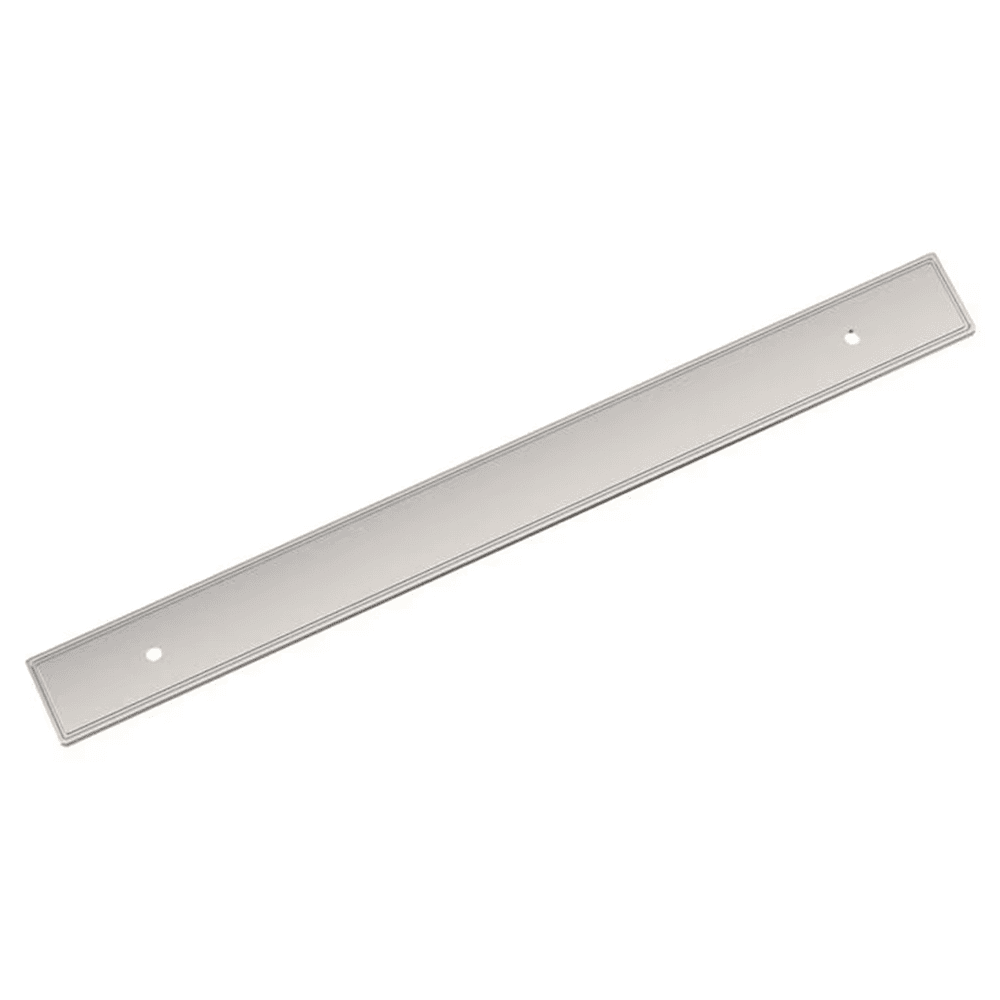 224mm Thoreau Rectangle Backplate, Polished Nickel