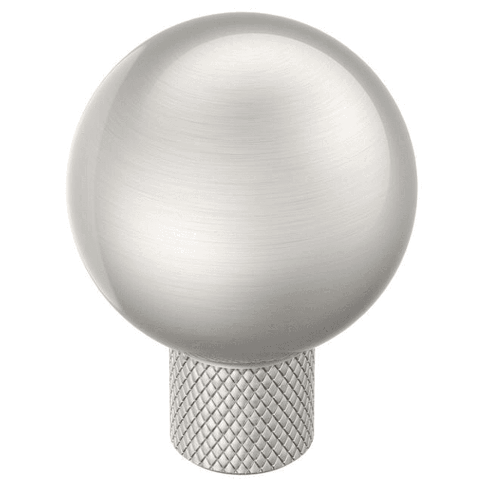 1-1/8" Collet Cabinet Knob, Satin Nickel