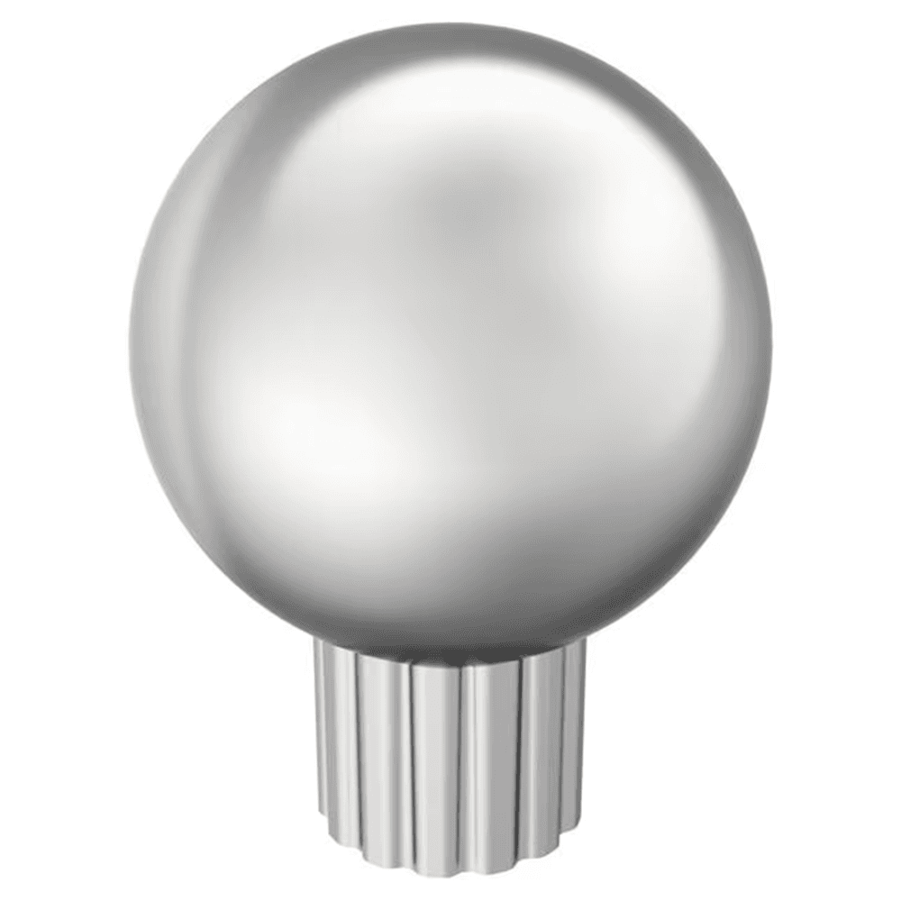 29mm Cowrie Cabinet Knob, Polished Chrome