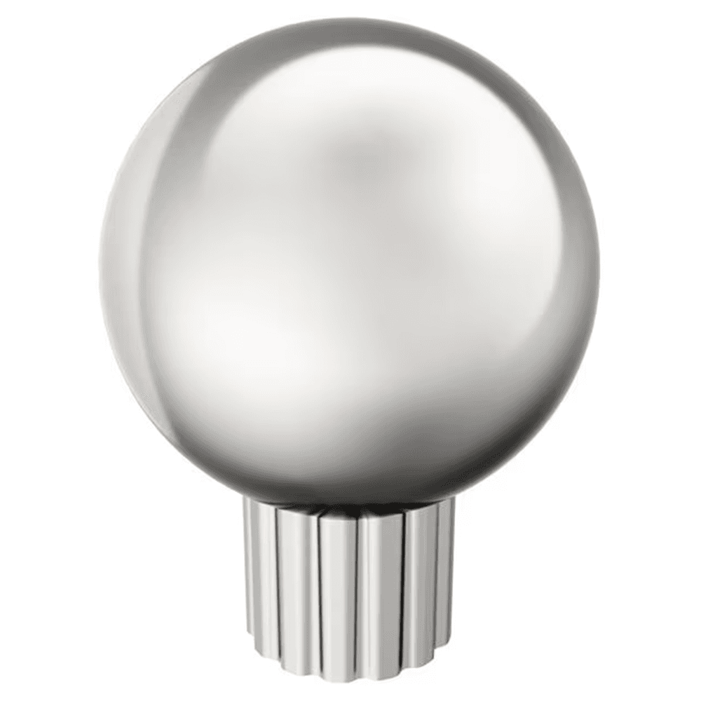 29mm Cowrie Cabinet Knob, Polished Nickel