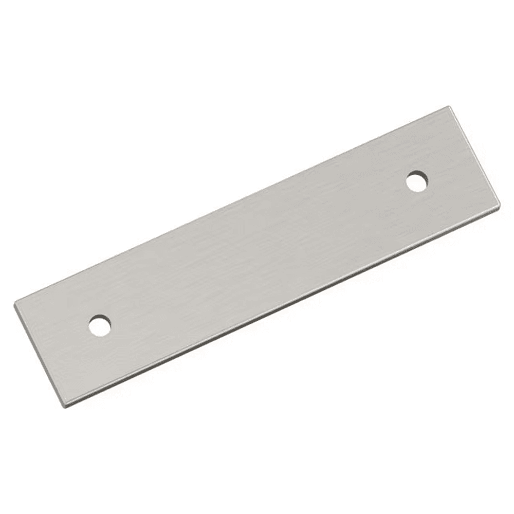 76mm Ladera Rectangle Cabinet Pull Backplate, Satin Nickel