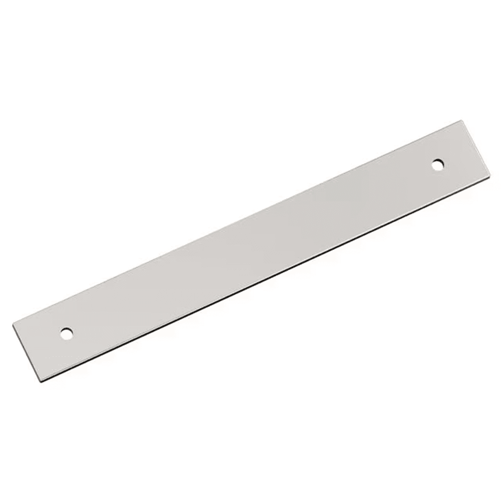 160mm Ladera Rectangle Cabinet Pull Backplate, Polished Nickel