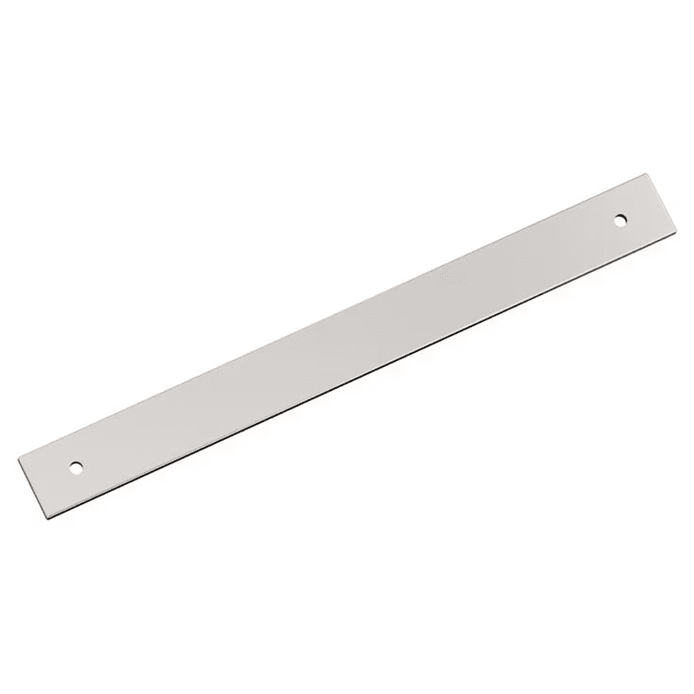 224mm Ladera Rectangle Cabinet Pull Backplate, Polished Nickel