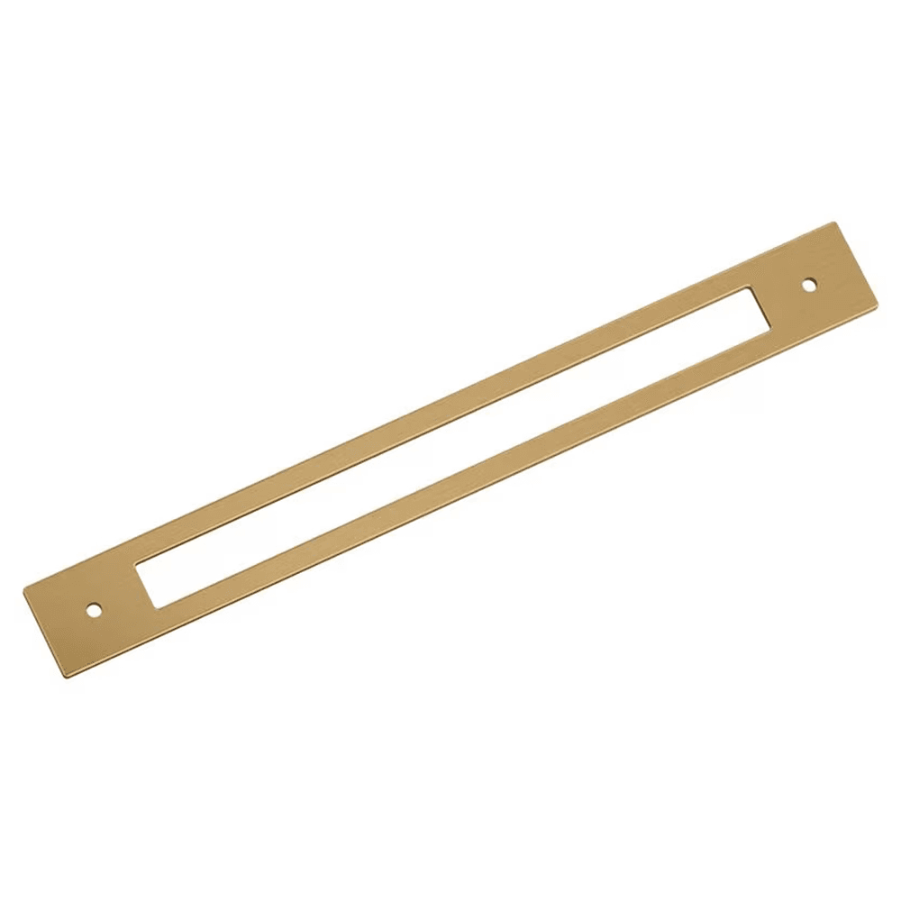 256mm Medora Rectangle Cabinet Pull Backplate, Champagne Bronze