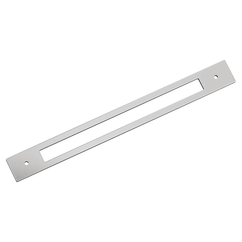 305mm Medora Rectangle Appliance Pull Backplate, Polished Chrome