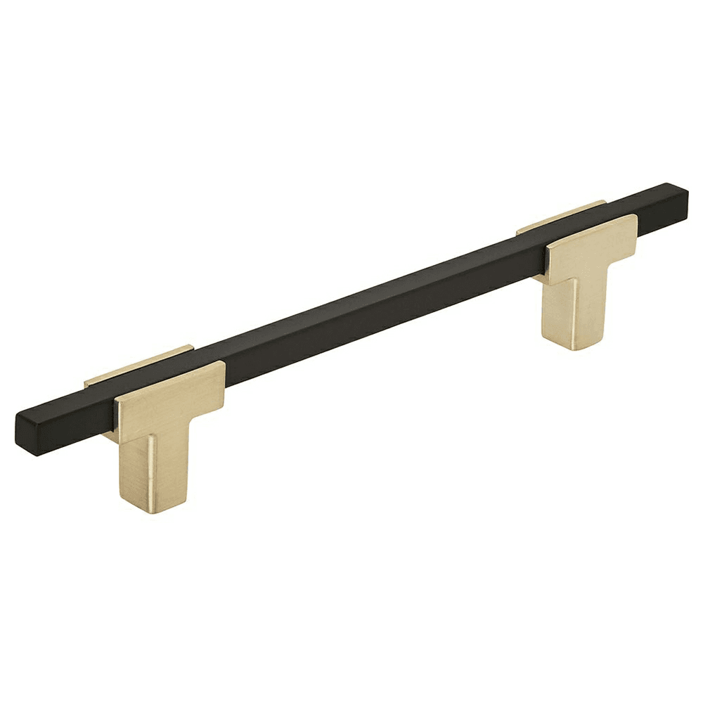 5-1/16" Urbanite Handle Pull, Brushed Gold/Matte Black
