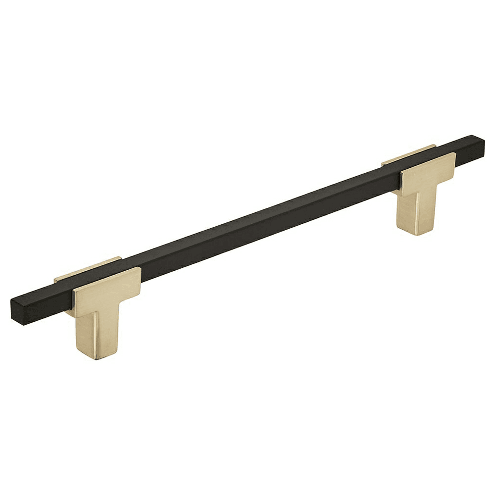 6-5/16" Urbanite Handle Pull, Brushed Gold/Matte Black