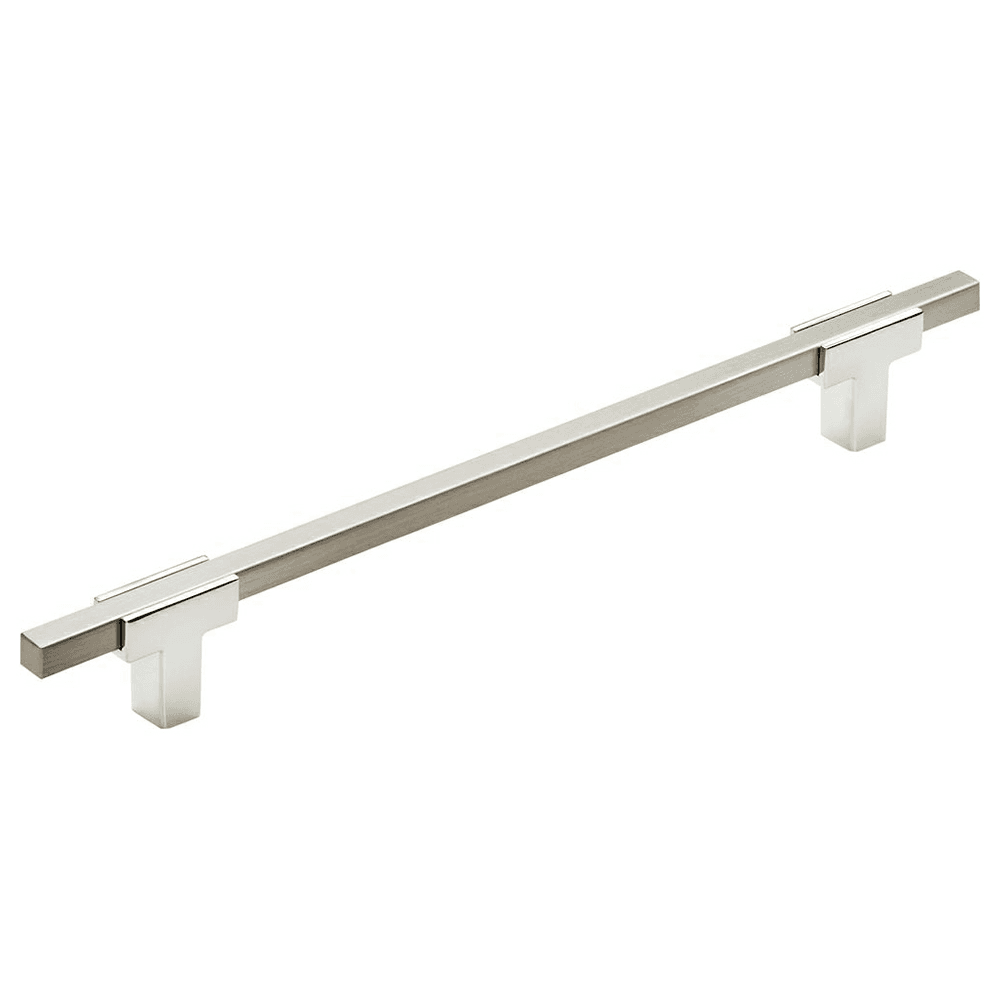 7-9/16" Urbanite Handle Pull, Polished Chrome/Satin Nickel