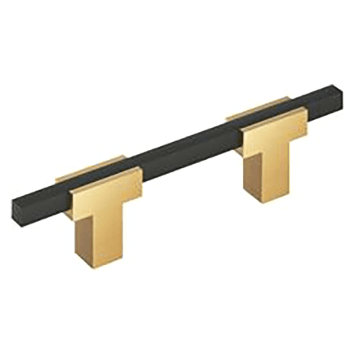 3" Urbanite Cabinet Pull, Champagne Bronze/Matte Black