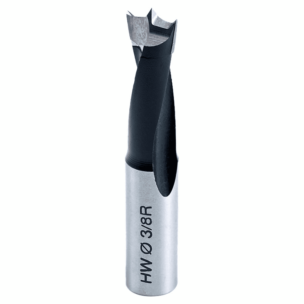 3/8" x 57mm Brad Point Boring Bit, Right Hand, 10mm Shank